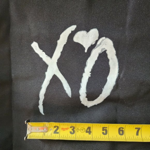 Black The weeknd xo canvas tote bag with white font - Picture 3 of 5